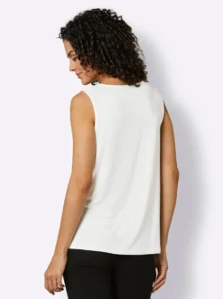 Shirttop mit Spitzeneinsatz