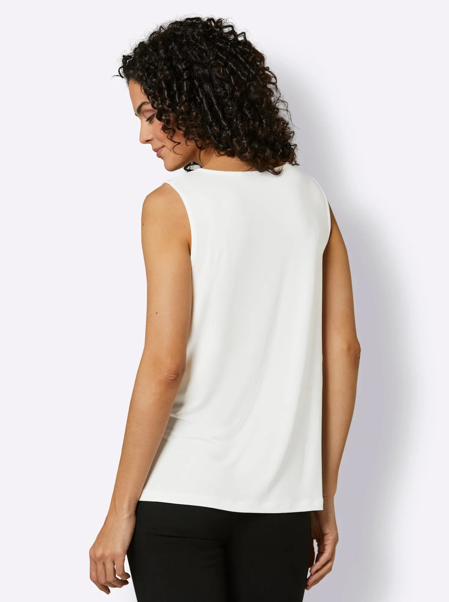 Shirttop mit Spitzeneinsatz