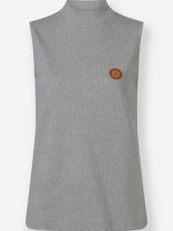 Shirttop mit Stehkragen, pflegeleicht
