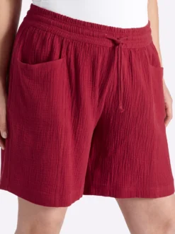 Shorts aus weichem Musselin