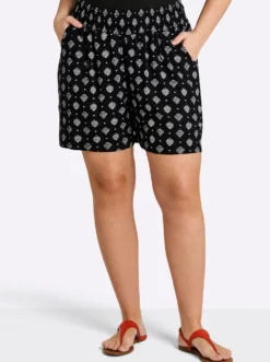 Shorts mit Ornamentdruck