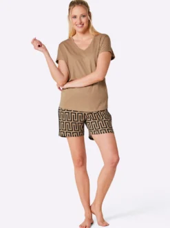 Shorty mit Grafik-Dessin