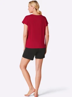 Shorty mit platziertem Print