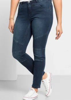 Skinny Jeans im Biker-Look