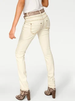Skinny Jeans mit vertiefter Leibhöhe