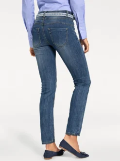 Skinny Jeans mit vertiefter Leibhöhe