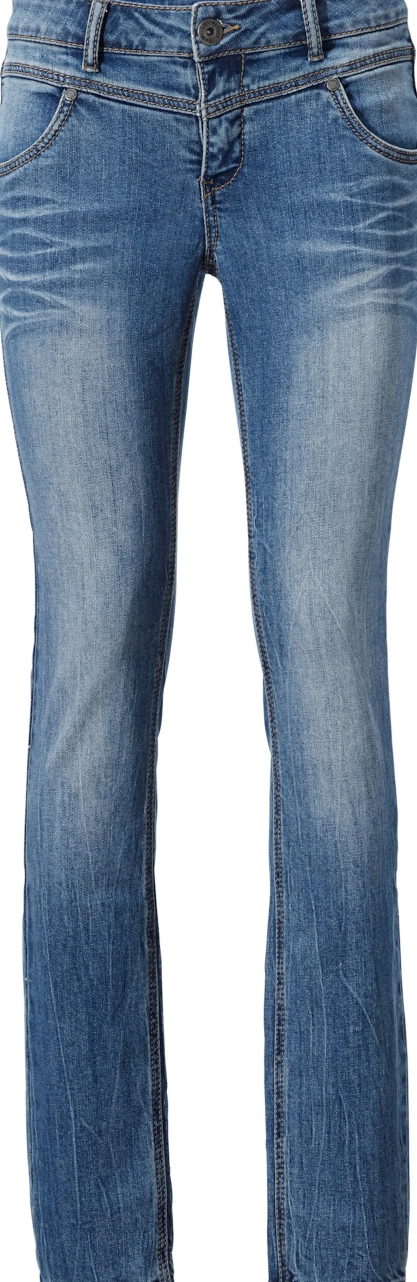 Skinny Jeans mit vertiefter Leibhöhe