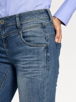 Skinny Jeans mit vertiefter Leibhöhe