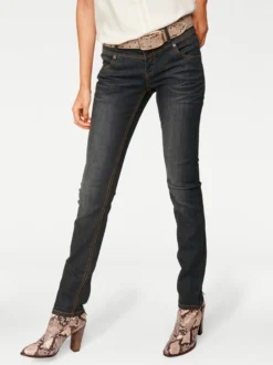 Skinny Jeans mit vertiefter Leibhöhe