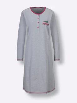 Sleepshirt mit Knopfleiste