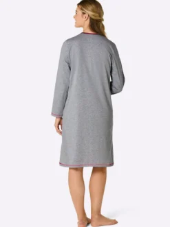 Sleepshirt mit Knopfleiste