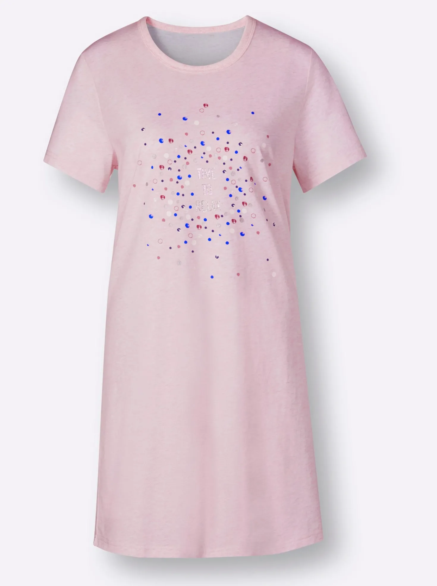 Sleepshirts in Melange-Qualität