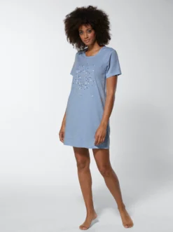 Sleepshirts in Melange-Qualität