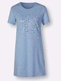 Sleepshirts in Melange-Qualität