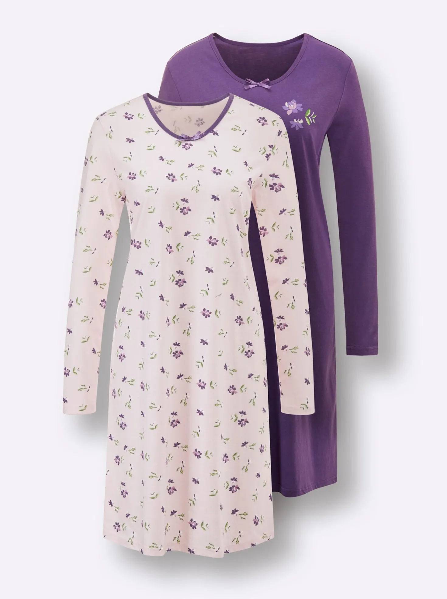 Sleepshirts mit Blumen-Motiven