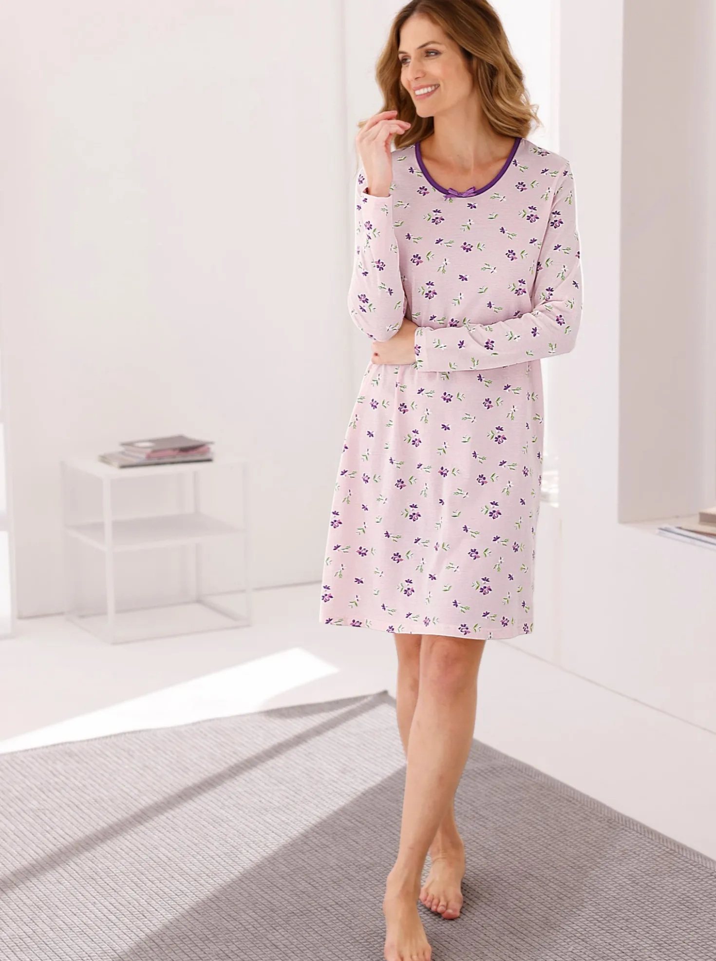 Sleepshirts mit Blumen-Motiven
