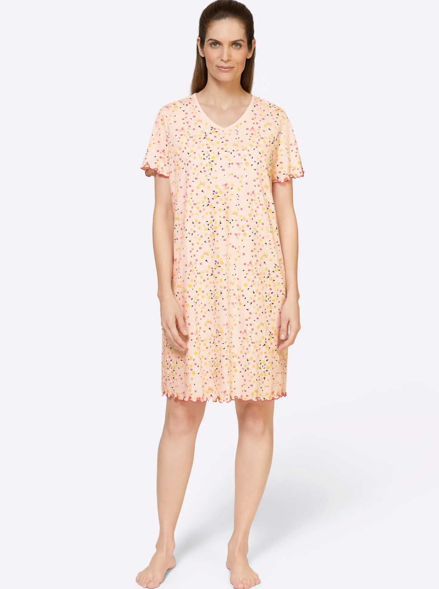 Sleepshirts mit Blumen-Muster