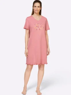 Sleepshirts mit Blumen-Muster