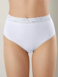 Slip mit Spitze am Bund