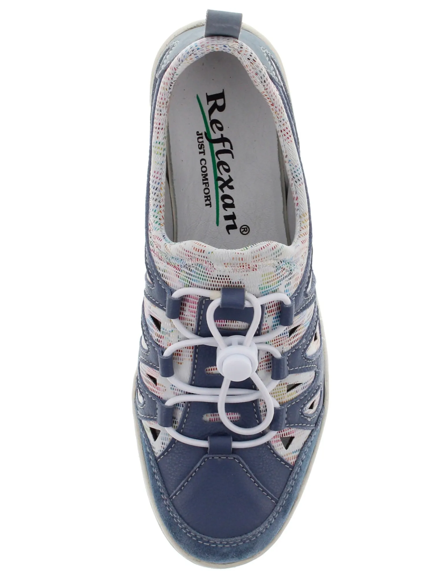 Slipper im Materialmix