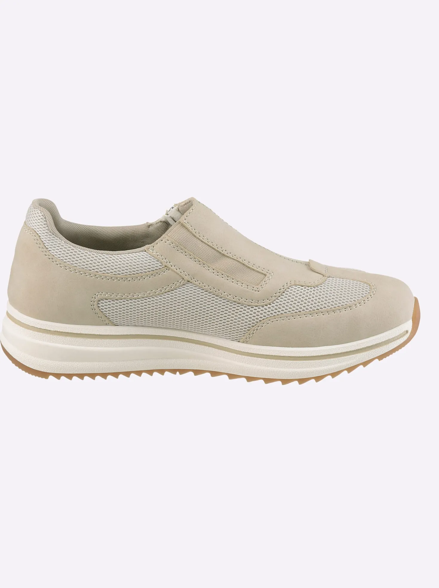 Slipper mit seitlichem Reißverschluss