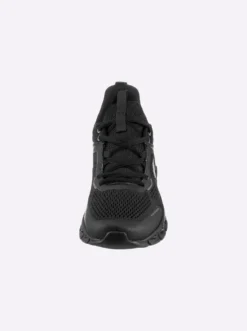 Sneaker aus Lederimitat und Textil