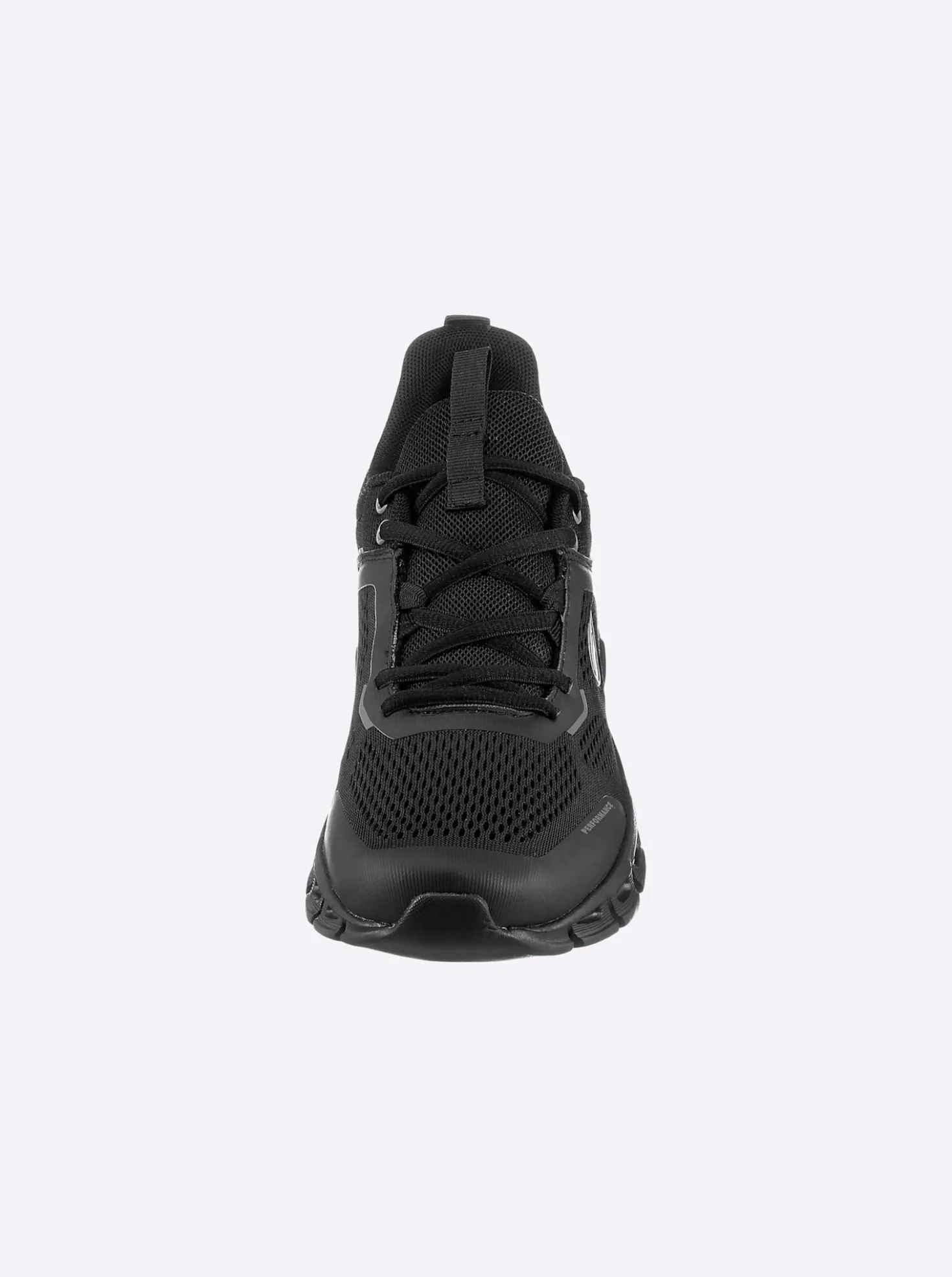 Sneaker aus Lederimitat und Textil