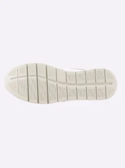 Sneaker im Mix aus Glatt- und Veloursleder