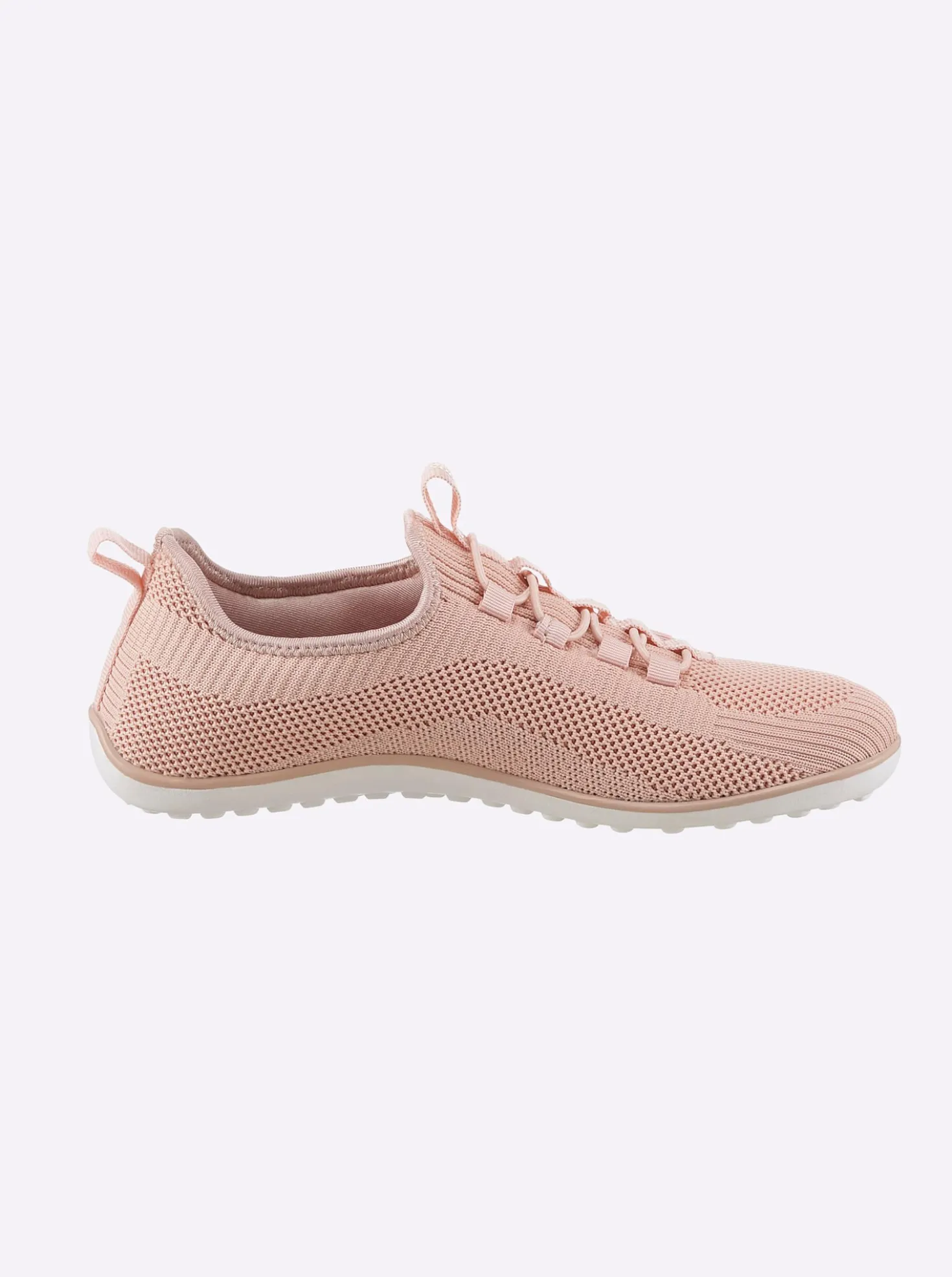 Sneaker mit flacher Gummi-Laufsohle