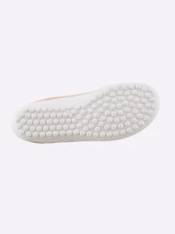 Sneaker mit flacher Gummi-Laufsohle