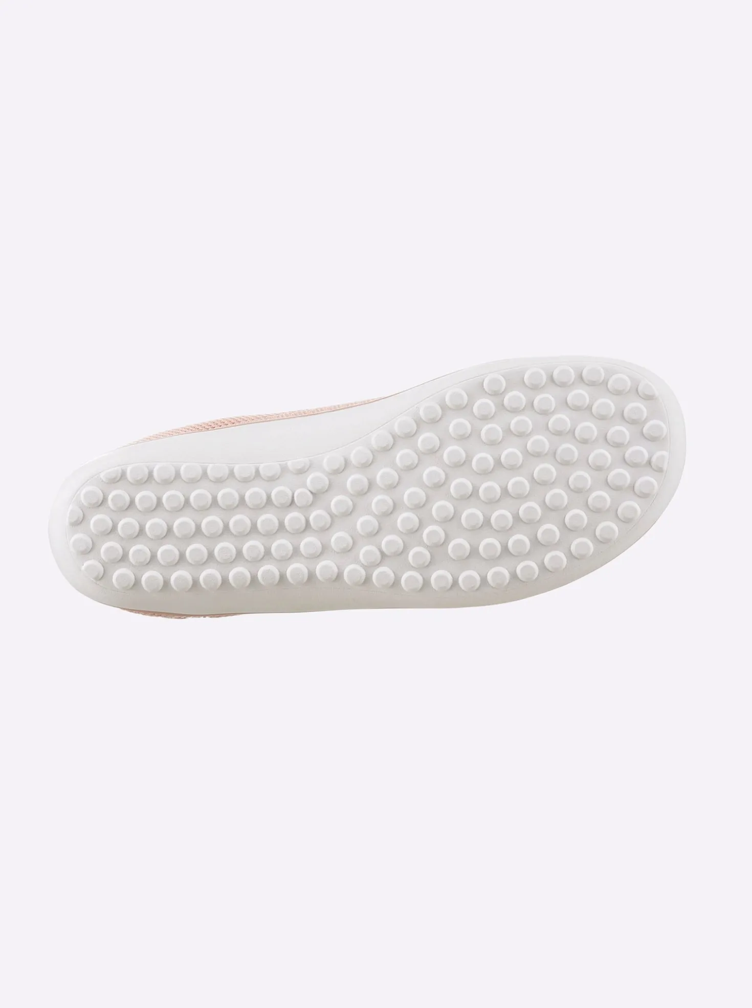 Sneaker mit flacher Gummi-Laufsohle
