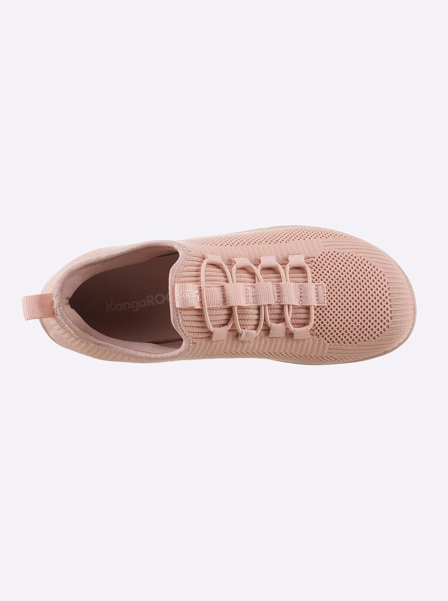 Sneaker mit flacher Gummi-Laufsohle