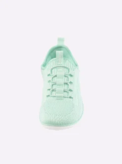 Sneaker mit flacher Gummi-Laufsohle