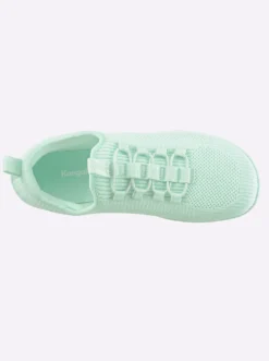 Sneaker mit flacher Gummi-Laufsohle