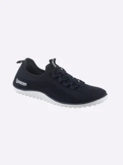 Sneaker mit flacher Gummi-Laufsohle