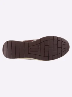 Sneaker mit kontrastfarbener Sohle, Weite H