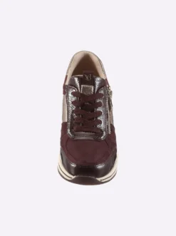 Sneaker mit kontrastfarbener Sohle, Weite H