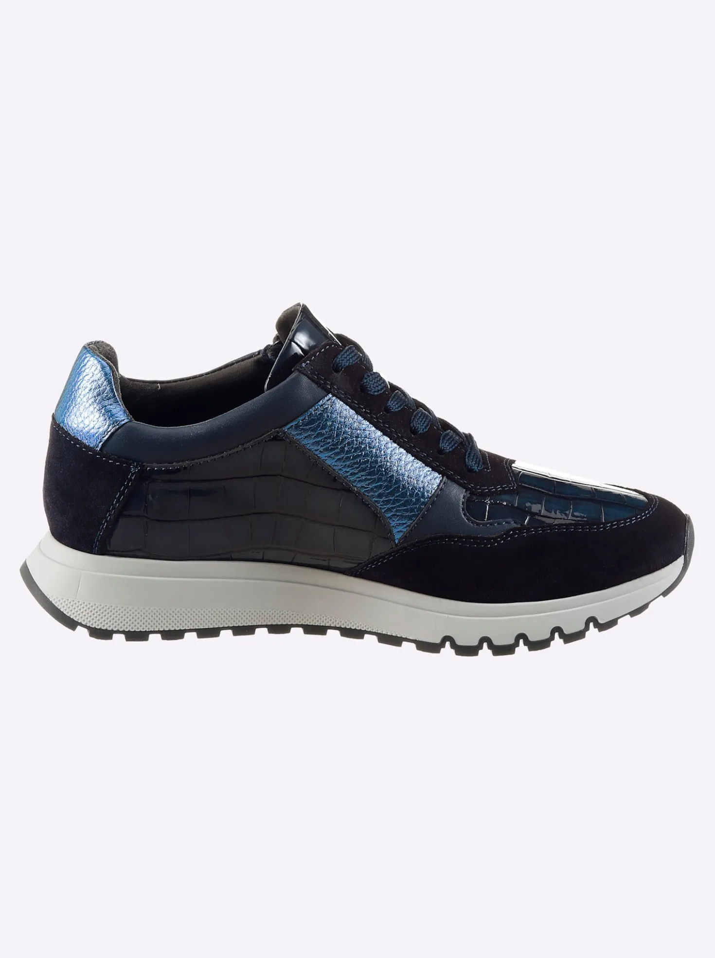 Sneaker mit Metallic-Akzenten