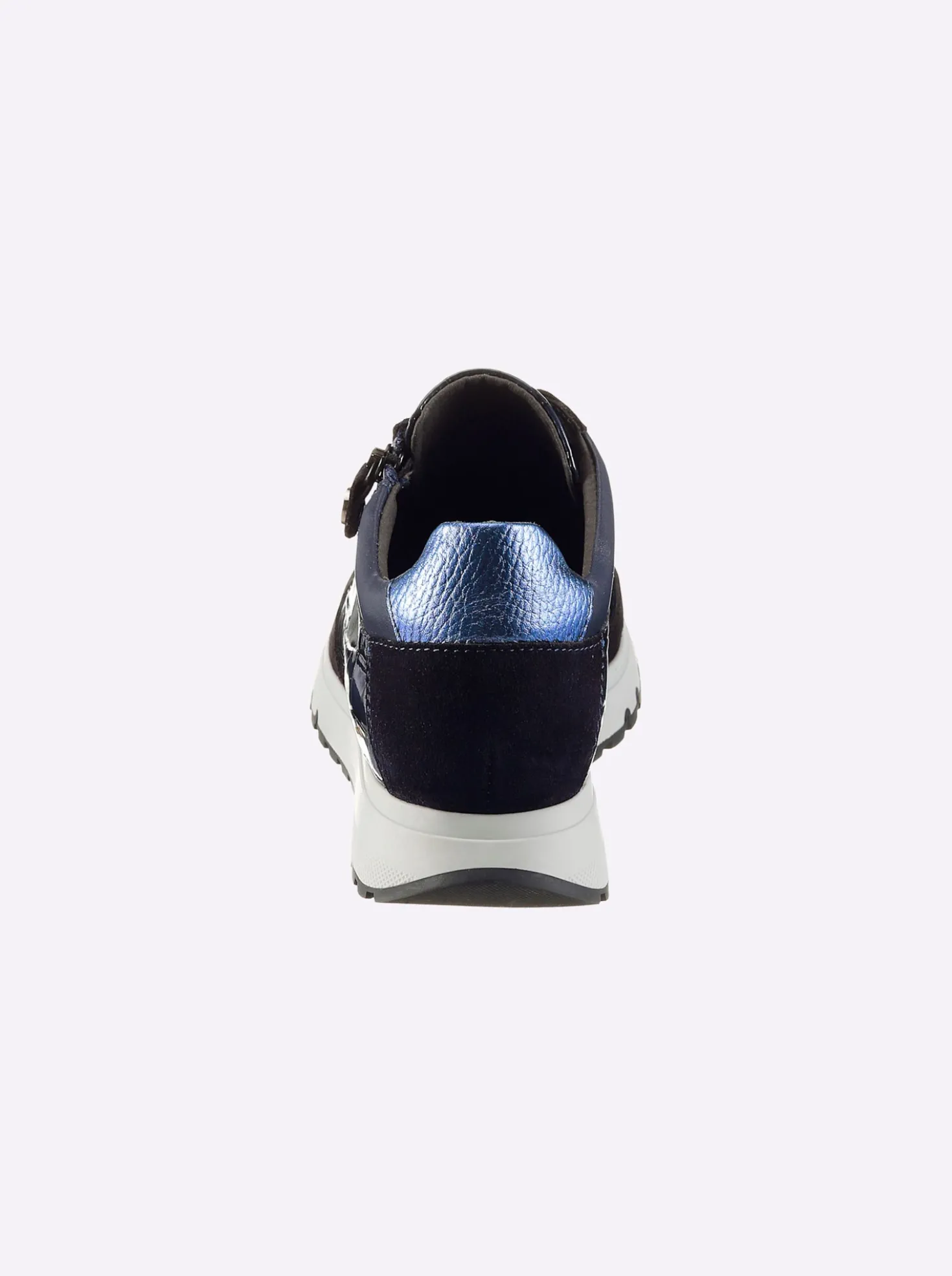 Sneaker mit Metallic-Akzenten