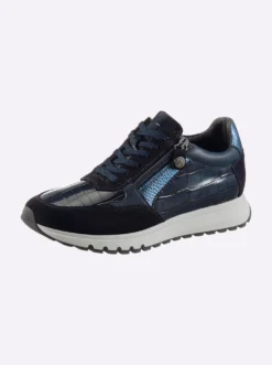 Sneaker mit Metallic-Akzenten