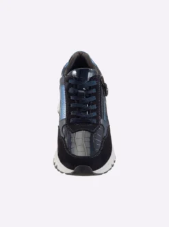 Sneaker mit Metallic-Akzenten