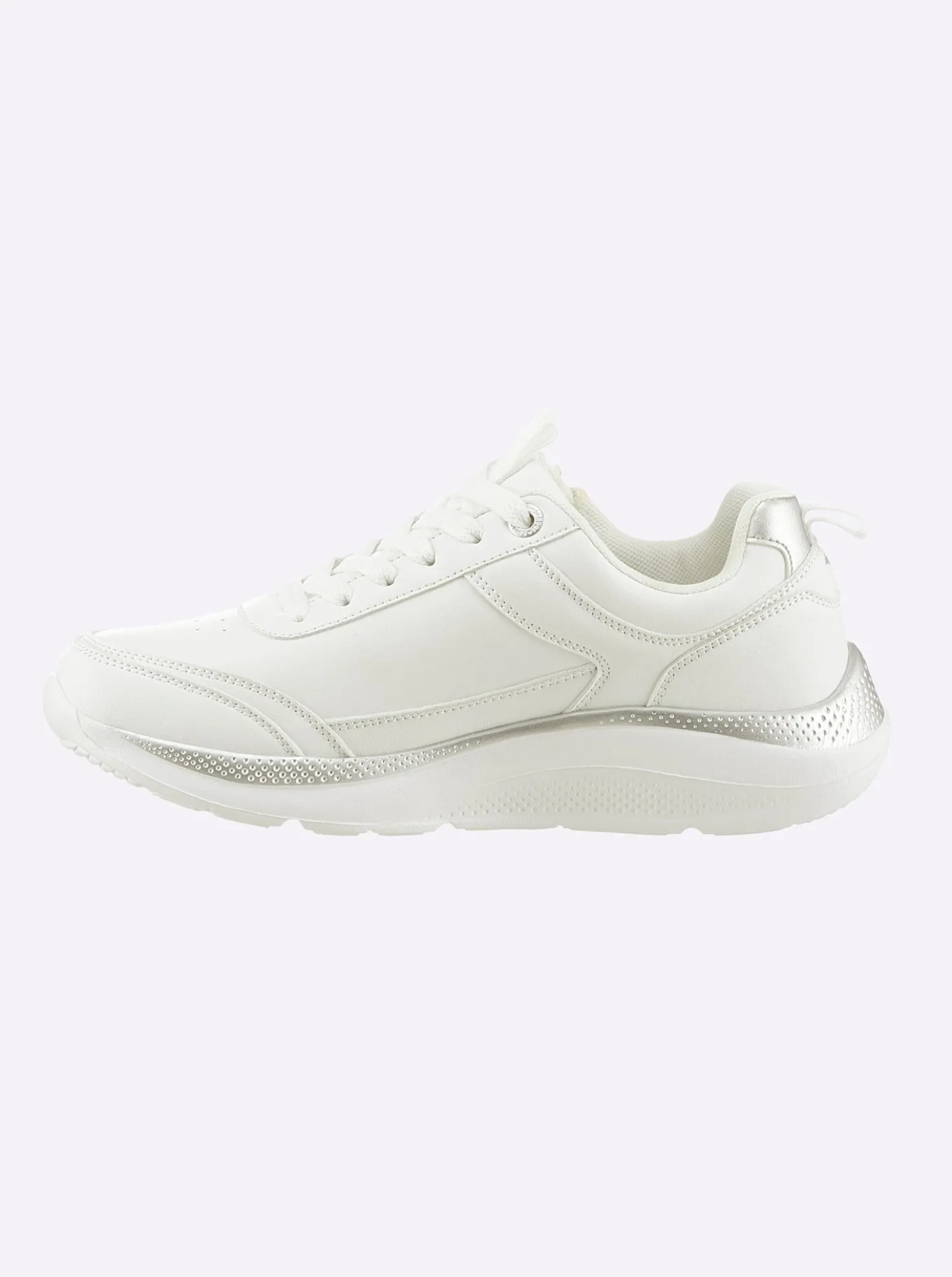Sneaker mit metallisch schimmernden Akzenten