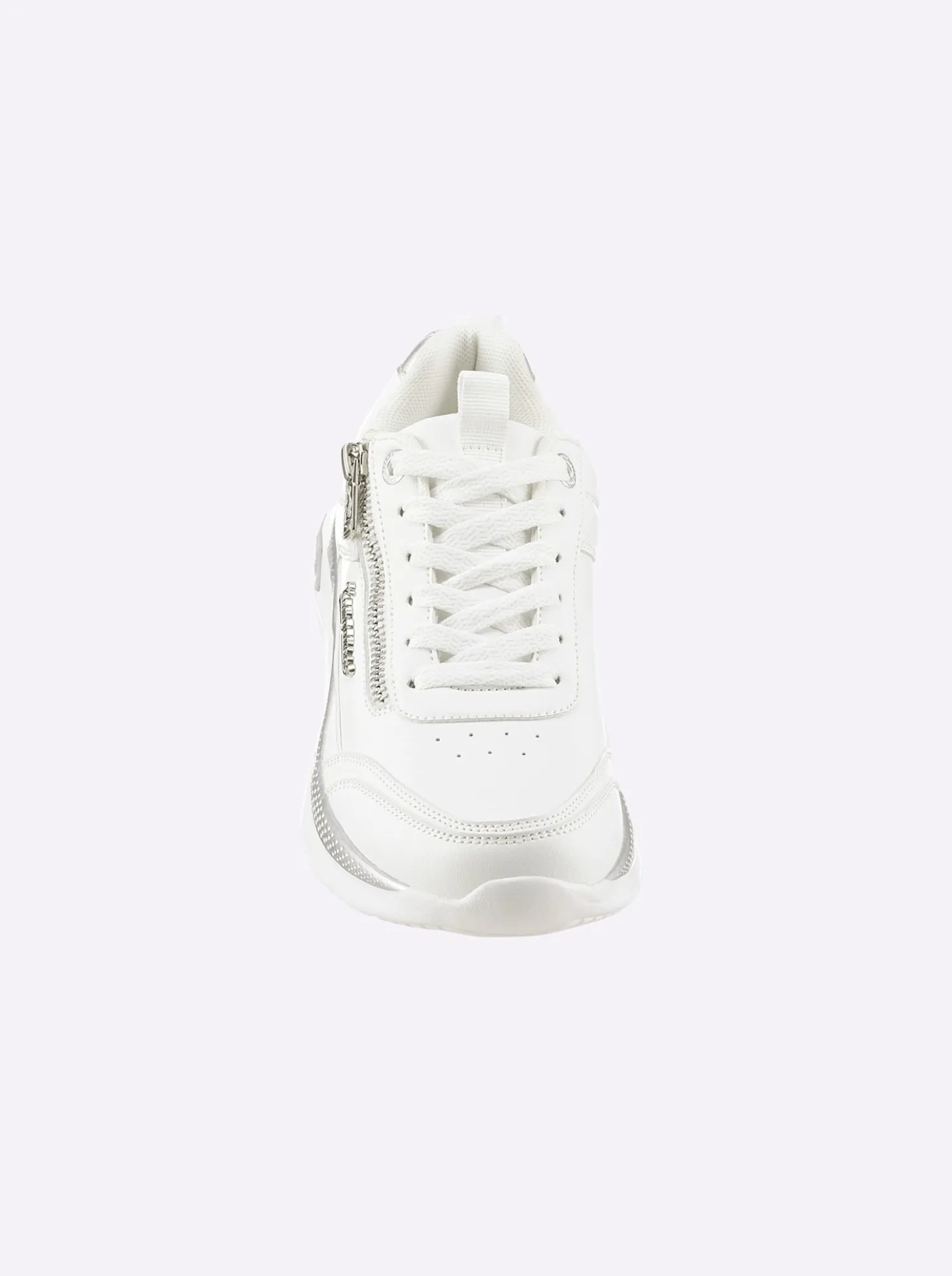 Sneaker mit metallisch schimmernden Akzenten
