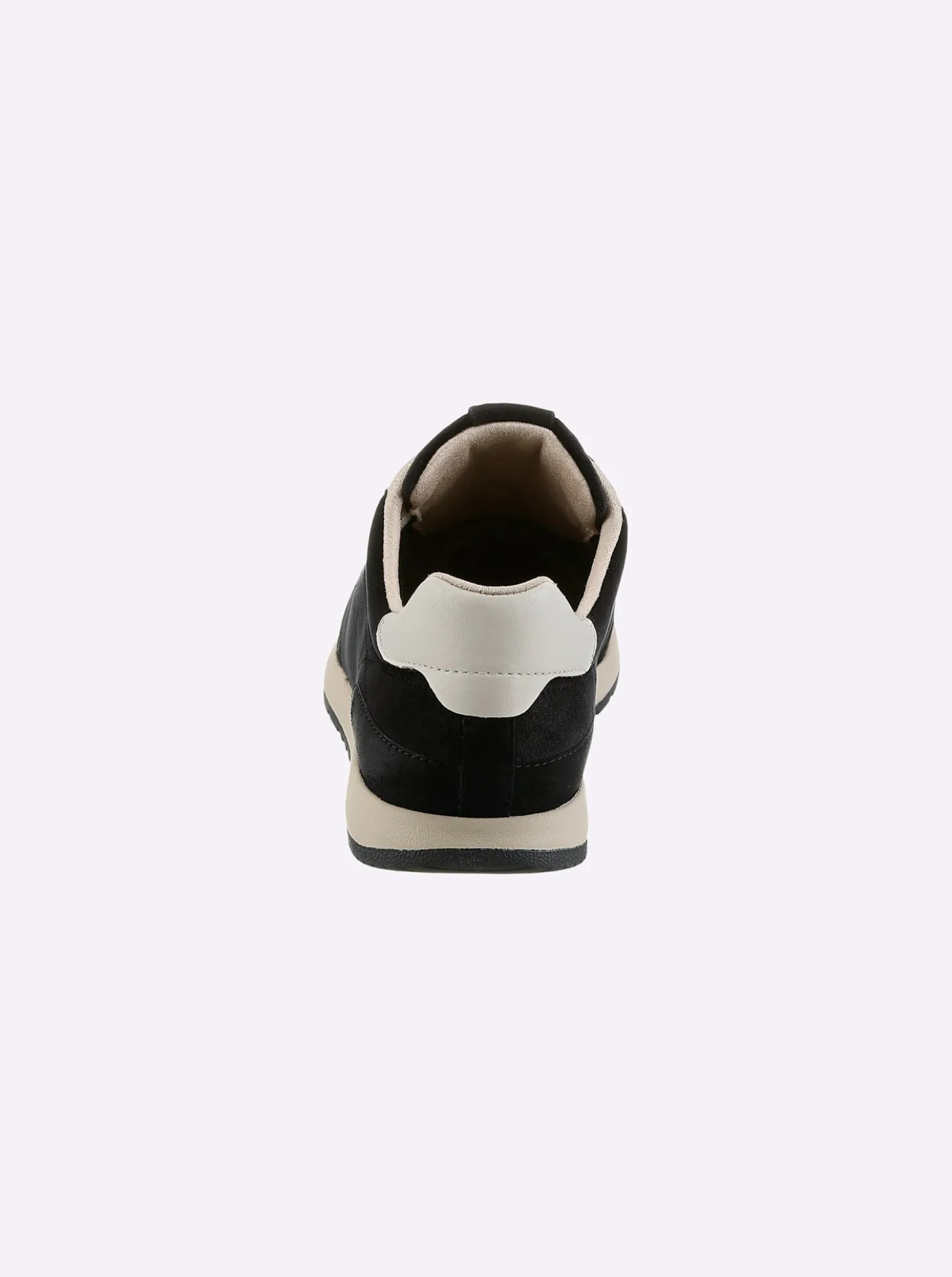 Sneaker mit Velours- & Glattleder