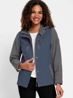 Softshelljacke mit angerauter Fleece-Innenseite