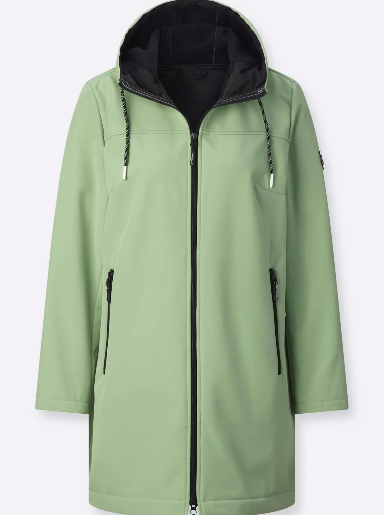 Softshelljacke mit reflektierenden Streifen