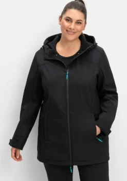 Softshelljacke mit 2-Wege-Reißverschluss
