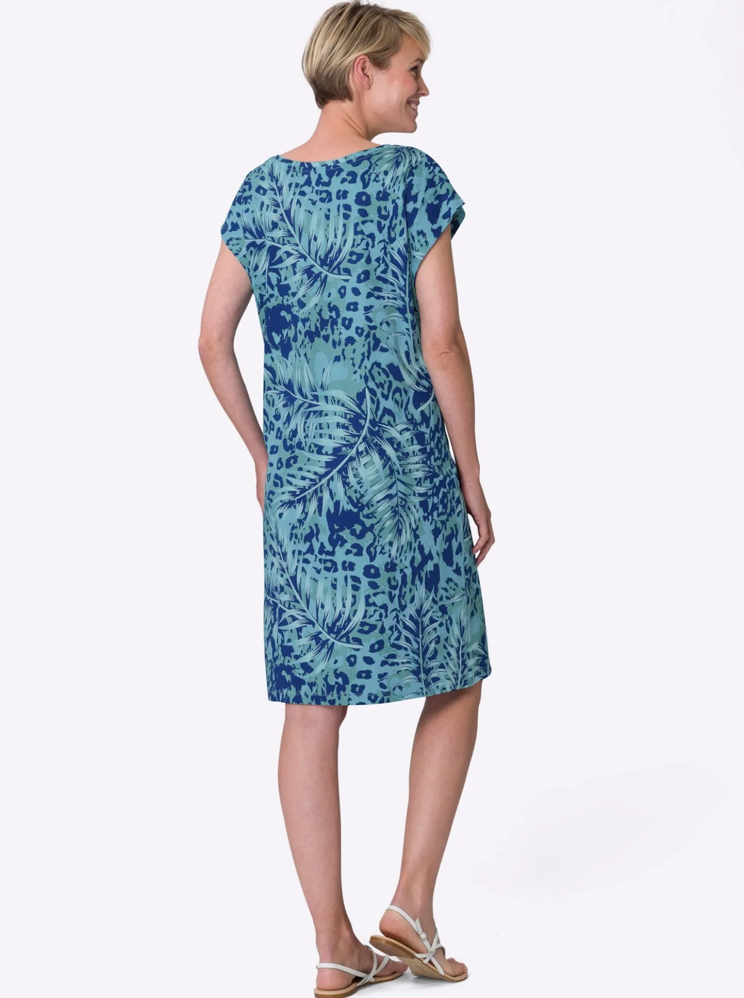 Sommerkleid in A-Form, bedruckt