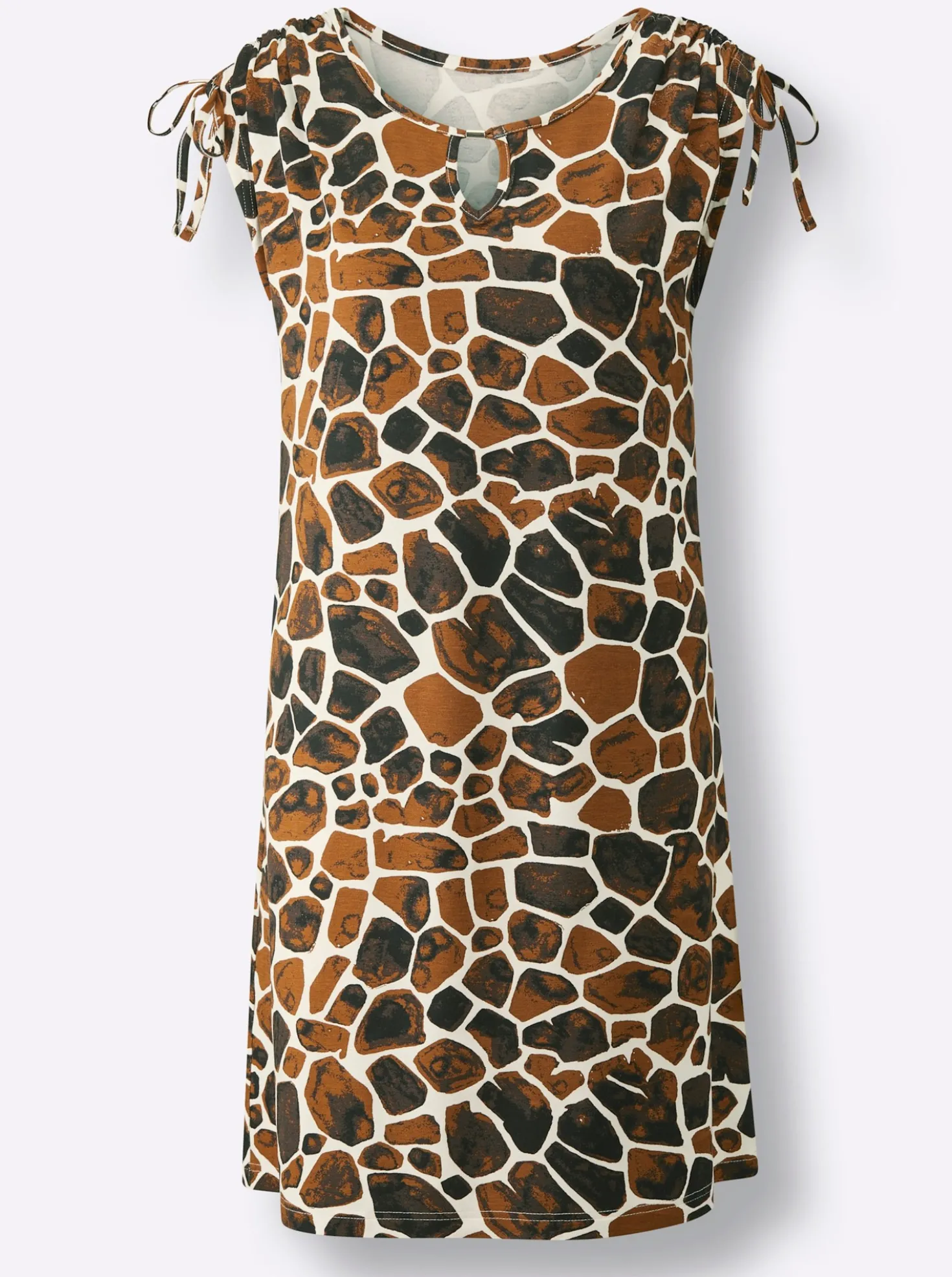 Sommerkleid mit Bindeband an der Schulter