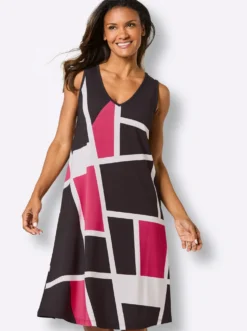 Sommerkleid mit Grafik-Druck